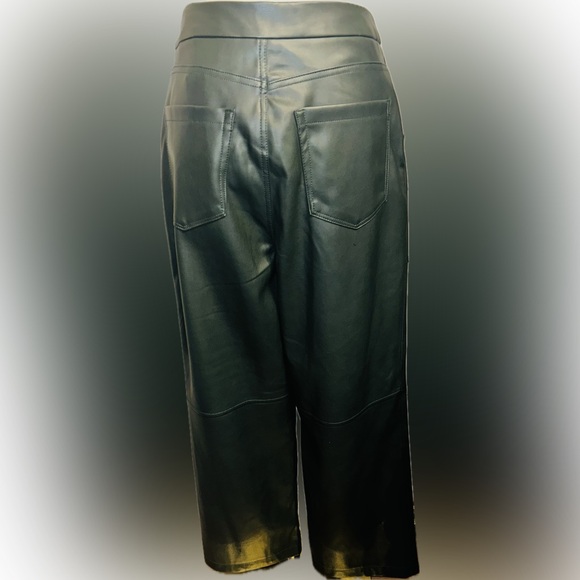 NWT Blank NYC SZ 29 hunter green faux leather pants w/2 front & 2 rear pockets - Picture 7 of 8